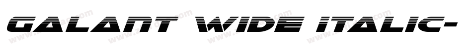 Galant Wide Italic字体转换